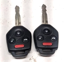 LOT OF 2 OEM SUBARU REMOTE HEAD KEY FOB REMOTES CWTB1G077  4 BUTTONS