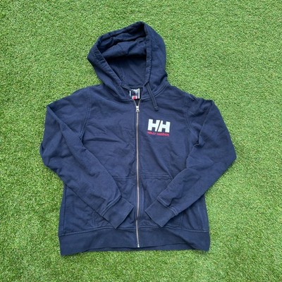 Helly Hansen Zipper Pullover Blau Sweatshirt Herren Hoodie Langarm Größe S