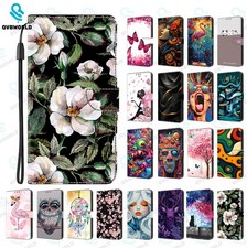 For Samsung J3 J5 J7 Pro Core J6 + J4+ Wallet Flip Patterned Leather Case Cover