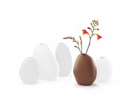Sale - Philippi Vase Bud, Farbe Nougat, Keramik, H 13 Cm
