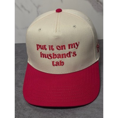 Otto Snapback Hat Put It On My Husbands Tab Red Cream Two Tone Cap