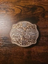 1987 NATIONAL Finals Rodel Las Vegas Belt Buckle Vintage