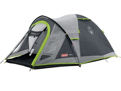  ️ Coleman Darwin 3 Plus - 3 Personen Kuppelzelt mit Vorraum Zelt grau NEU