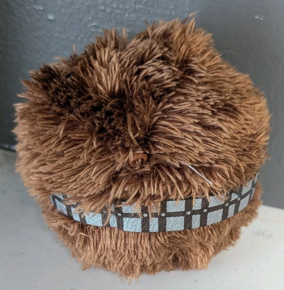 HALLMARK FLUFFBALL Star Wars CHEWBACCA BALL 4" Brinquedo de Pelúcia Bicho Lembrança - Imagem 3 de 4