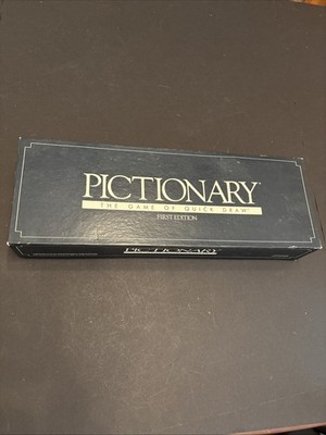 Vintage Pictionary First Edition Board Game Of Quick Draw 1985 