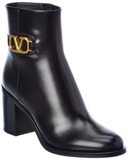 Valentino Vlogo 75 Leather Bootie Women's