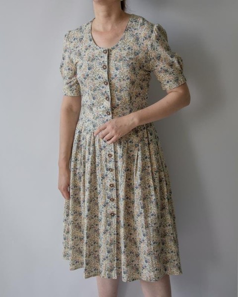 Women Peter Hahn Dress Multicolor Cotton 36 / S / #C92P