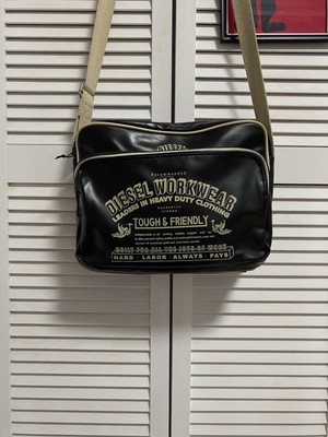 2000s Diesel Workwear Archive Messenger Shoulder Bag with