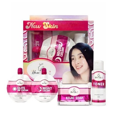 Hami-San by Jolina 4-Step Skin Care Set Kojic Soap Toner Cream BB