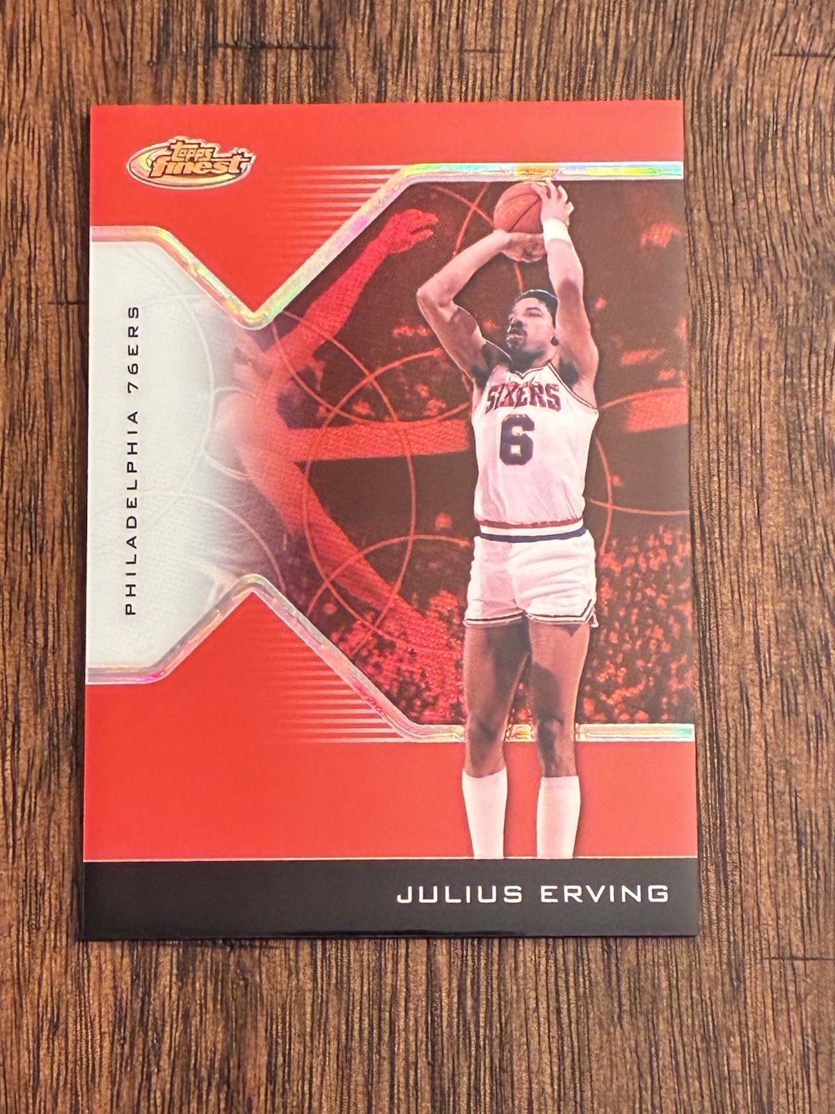 2004-05 Topps Finest - Julius Erving #149 Red Refractor 41/149 NM-MT Condition