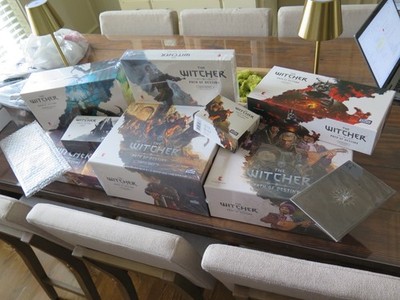 THE WITCHER SEALED KICKSTARTER? DELUXE ALL-IN 10 ITEMS PLEDGE STRETCH EXTRAS NEW