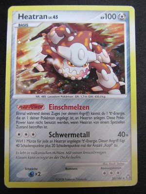 D&P, Legends Awakened, 030/146, Heatran, holo, rare, Deutsch #MB830#