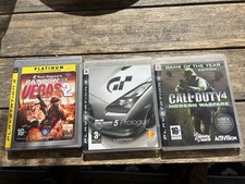 PlayStation 3 PS3 Game Bundle Call Of Duty 4, Gran Turismo 5 Tom Clancy Rainbow6