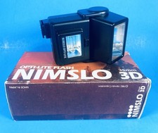 OEM Nimslo OPTI-LITE Flash For 3D Quadra Lens 35mm Film Camera Parts/Repair Only