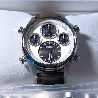 Seiko Prospex SFJ009 Chronograph Limited Edition Brown Leather Men's Watch