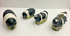 Sakura Hand Painted Cow & Pig Salt & Pepper Shaker, Creamer & Sugar Bowl Set