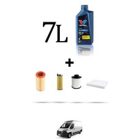 Hoffcar Wartungsset 4 Filter Und 7L ÖL FüR Peugeot Boxer III 2.2 HDI FAP 110KW