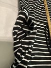 Shein Women's  Romper Shorts Sleeveless Shoulder Ties Black White Strips Size L — photo 4