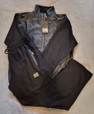 Image of EA7 Emporio Armani Men Tracksuit Sweatshirt And Pants Black Size EU XL UK Large