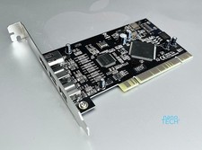 3 Port Firewire 800 1394b a PCI Card Adapter For Apple PowerMac G3 /G4 /G5 OS X