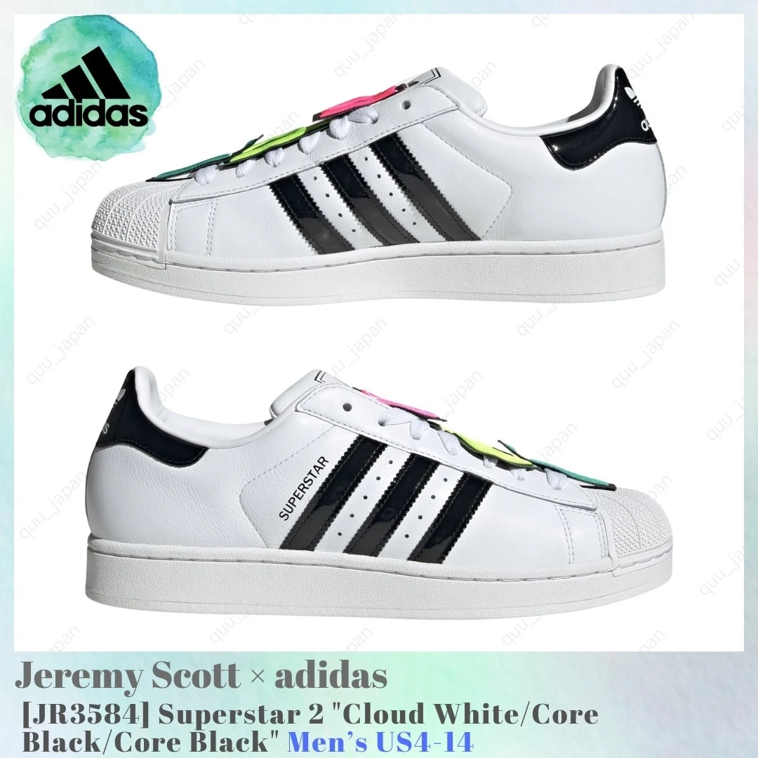 Jeremy Scott x adidas Superstar 2 White Black for Sale