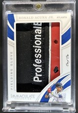 2019 Panini Immaculate Ronald Acuna Jr. Jumbo Fielding Glove #1/1