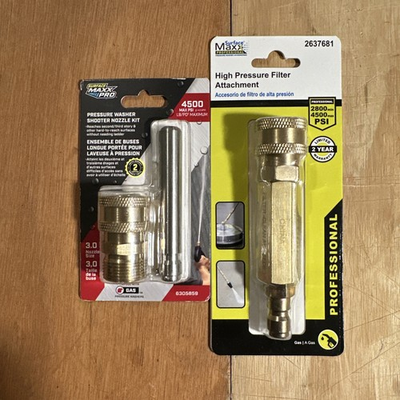 #ad #ad Surface Max Pro Pressure Washer Shooter Nozzle Kit amp; High Press Filter New 291 $18.00