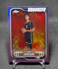 Cam Johnson Pink Refractor 2024-25 Topps Chrome NBA Card #159 Brooklyn Nets