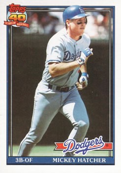 1991 Topps #152 Mickey Hatcher