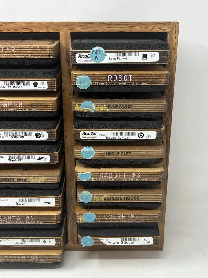 Lot 29 Ellison Educat 4" Accu-Cut Animals, Machines, Shapes Cutting Dies 5x6 - Image 4 of 4