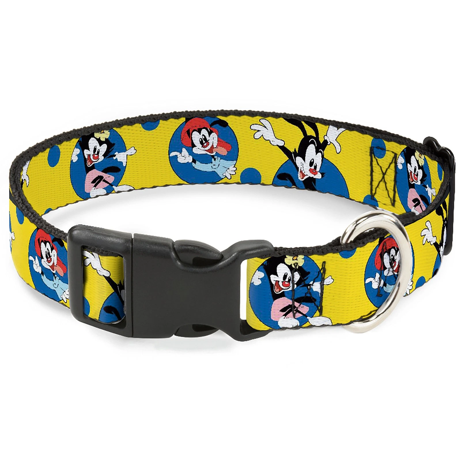 Plastic Clip Collar Animaniacs Yakko Wakko and Dot Poses Yellow/Blue (US IMPORT)