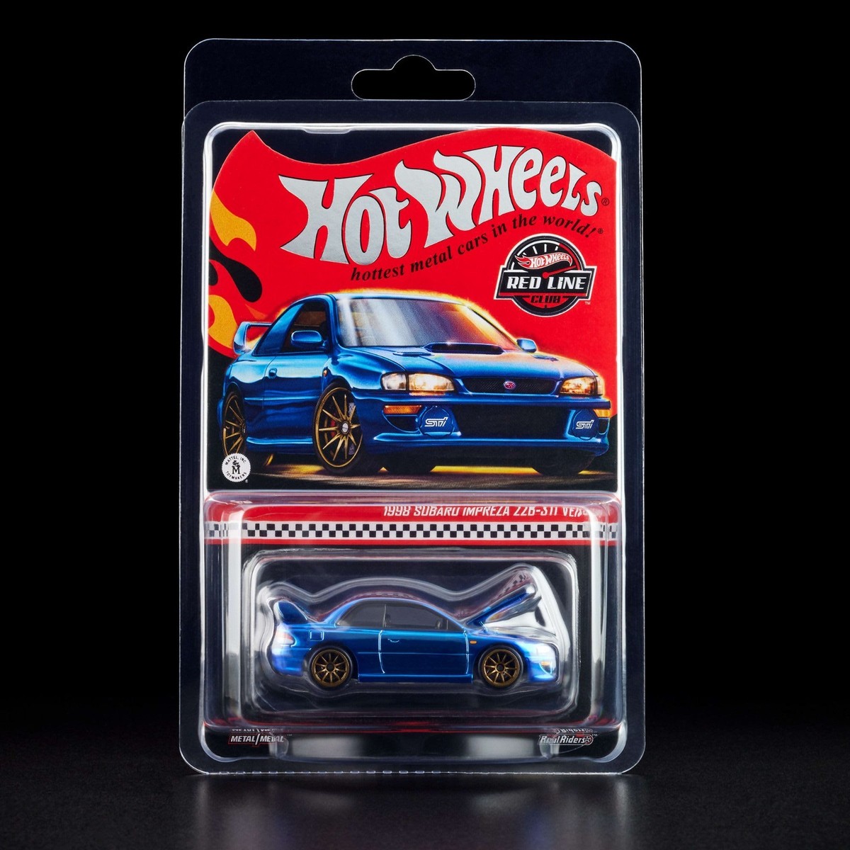 Hot Wheels RLC 1998 Subaru Impreza 22B-STi Version Blue Mattel