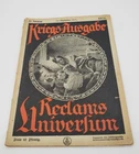 Original WW1 GERMAN imperial magazine paper military Kreigs Aufgabe