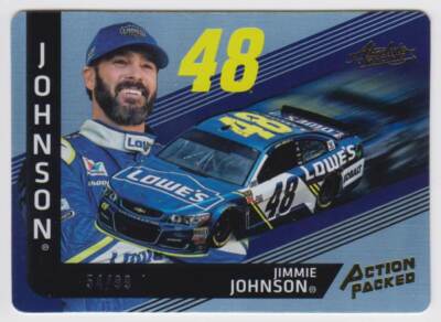 2017 Panini Absolute Action Packed Spectrum Gold #AP1 Jimmie Johnson 54/99