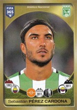 Panini Sticker Fifa 365 2017 No. 510 Sebastian Perez Cardona Atletico Nacional