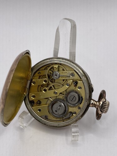 Feine Damentaschenuhr Handaufzug aus 0,800er Silber mit schönen Zeigern - Bild 4 von 7