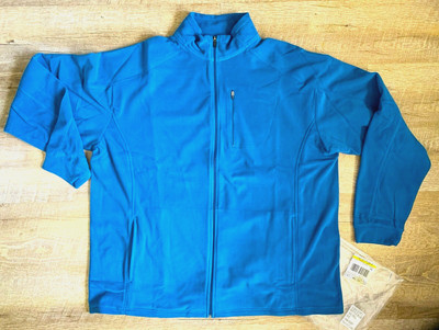 L.L. BEAN NOS Vintage 2009 Men's FLEECE Shirt Jacket Front-Zip Pockets Zip XXL-T