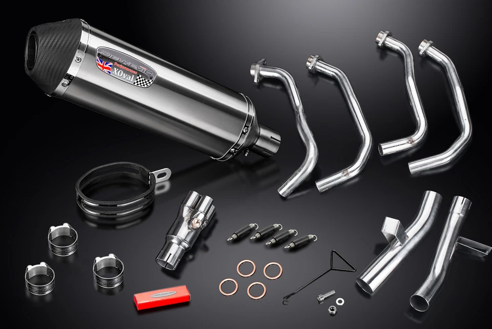 Silenciador de aço inoxidável Kawasaki 1000 LT Versys 2015-2018 exaustão total 4-1 13,5" XOval - Imagem 2 de 4