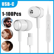 For Samsung Galaxy S22/S23 Ultra/Note Earphone Headphone USB-C Type C Earbud Lot