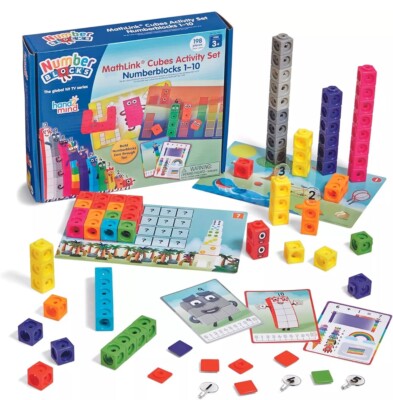 hand2mind Mathlink Cubes Number blocks1-10 Activity Set 30 Learning Activities