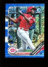 2019 Bowman Chrome Prospects Taylor Trammell Reds Blue Shimmer Refractor /150