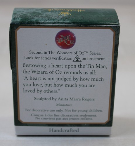Hallmark Miniature Ornament 2000 The Tin Man's Heart 2nd Wonders of Oz Wizard - Picture 5 of 6