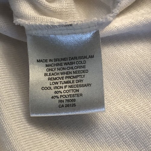 Callaway Men's Size L Golf Sport Ribbed Short Sleeve White T-Shirt Mock Neck - Picture 9 of 9