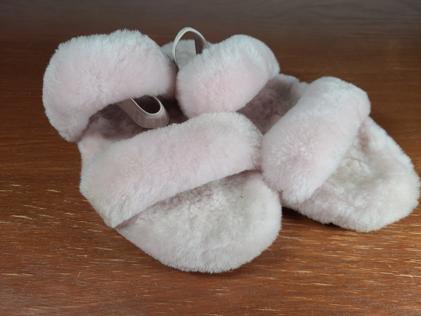 Sandali UGG Oh Yeah peluche morbide slide scarpe rosa taglia donna 6 gioventù 5
