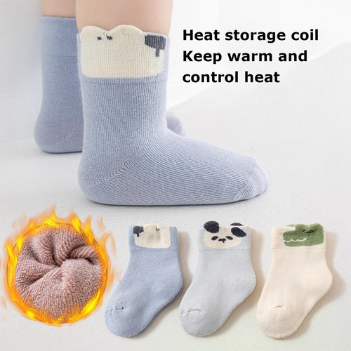 Baby Winter Socks 6 Pairs Soft Winter Warm Thick Socks Unisex-Child excellent - Picture 6 of 11