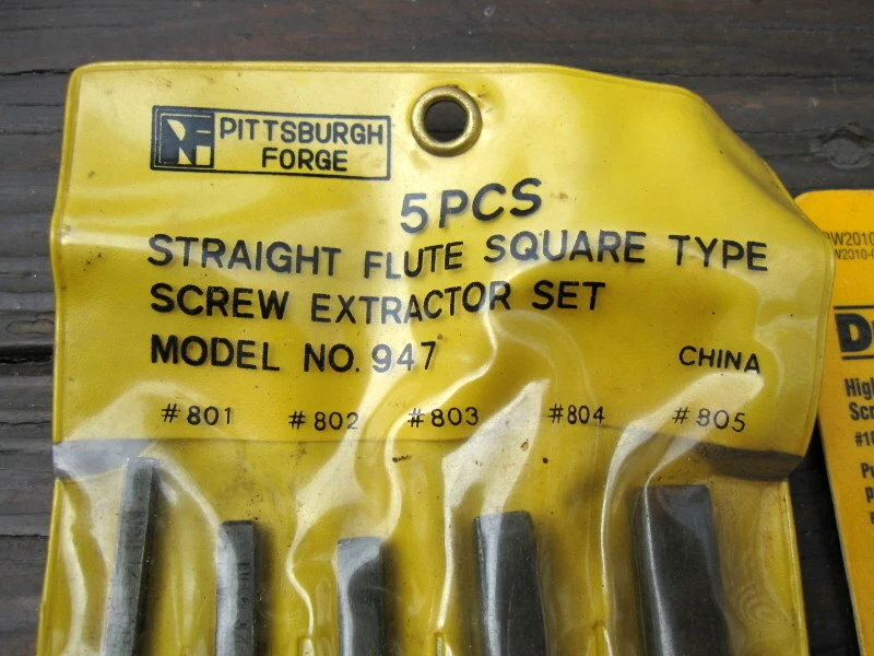 3 pack Dewalt Screwdriver Bit #10 slotted 5 pcs Pittsburgh Forge screw extractor - Image 4 of 4