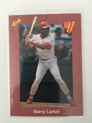 1991 Classic Baseball Card #T33 Barry Larkin Cincinnati Reds