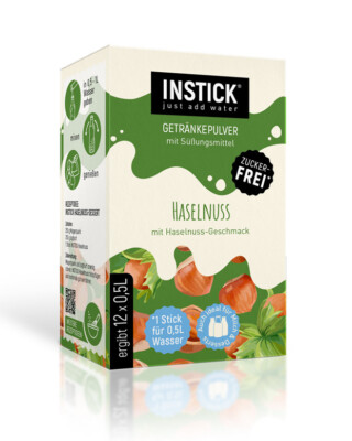 INSTICK Haselnuss - für 12 x 0,5 L zuckerfreies Getränk