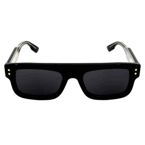 Gucci Grey Rectangular Men's Sunglasses GG1085S 001 53 GG1085S 001 53 - Afbeelding 1 van 4