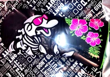 Don’t Give a Putt Golf HIBISCUS SKELETON FLIPPER DRIVER - NEW SEALED - SWAG DGAP